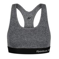Reebok Womens Gym Top | Supportive, Comfortable Crop | M, Grey Marl