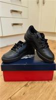 Reebok Club C 85 Junior UK 4 EU 36 Black Leather Trainers New Box