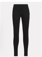 Reebok Womens Cotton Leggings Collars Identity Extra Small Logo Cotton Leggings