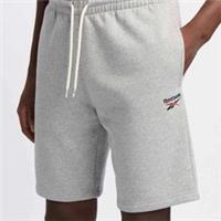 Reebok Men's Identity Small Logo Woven Tracksuit Shorts Grey Size XL New - XL Regular
