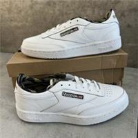 Reebok Club C 85 White Camo Lined Trainers UK 4.5 EU 37.5 Leather New