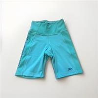Reebok Les Mills Training Shorts Turquoise Blue Compression Gym Fitness New