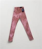 Reebok Lux Bold HR Tight Leggings Womens L Pink Speckled Print NWT