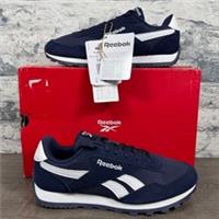 Reebok Classics Glide Low Kids Size UK 3.5/EU 35 Trainers/Shoes Navy & White