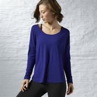 Reebok Women's Lux Long Sleeve Tee (S93792) Purple UK Sizes 8-10 & 20-22   B80 - 20-22 Regular