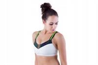 Reebok Womans Crossfit CF Racer Sports Bra Top White UK Size 8-10 Z79432   B90 - S Regular