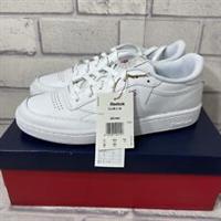 Reebok Club C 85 Size UK 8.5 Women's White/ Grey Tennis Trainers BNIB