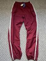 NWT Mens Reebok Track Pants Cranberry Colour Size Medium Woven Free P&P (35) - M Regular