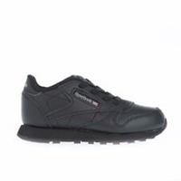 Boy's Reebok Classics Infant Classic Leather Trainers in Black