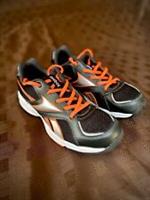 Reebok Ortholite Womens Trainers Uk4/ Eu 36, Black/silver/coral Sneakers. New