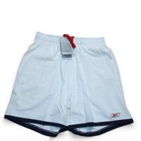 Reebok Shorts Size Large W34-36 White Mens Deadstock Y2K Sports Holiday Tags - L Regular