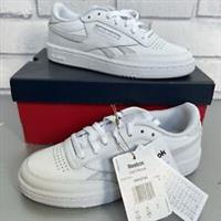 Reebok Club C Revenge Size UK 4 Women's White/ Grey Sneakers Trainers BNIB