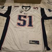 Jerod Mayo Reebok New England Patriots Authentic Away Jersey Size 54 Brand New - 54 Regular