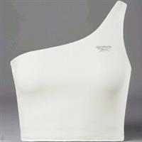 Reebok Classics Women's Size XS UK Classic One-Shoulder Tank Top - Chalk White - XS Regular