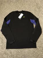 NWT Mens Reebok Les Mills Midlayer Top Size XS Long Sleeve Black Retro Rare (77) - XS Regular