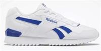 UK size 12 - reebok CLASSIC ripple COMFY trainers white blue COMFORT INSOLES