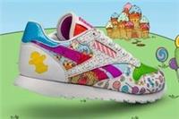 UK size 3 - reebok CLASSIC trainers white - CANDY LAND - RARE MODEL