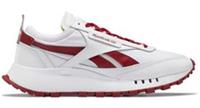 UK size 9 - reebok CLASSIC legacy COMFY trainers white red walk run gym