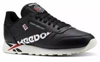 UK size 6.5 - reebok classic LEATHER COMFY trainers black RARE