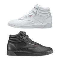 Reebok Women's Freestyle Hi Shoes Black/White Trainers Narrow Fit UK Size 2.5-9