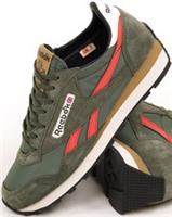 Reebok Aztec II Trainers Grit Green/Semi Orange Flare