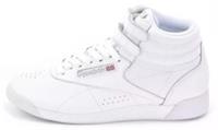 UK size 7 - reebok classic COMFY freestyle HI TOP ankle trainers LEATHER white