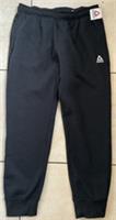 Reebok Mens Fleece Sweatpants Joggers Zip Pockets Embroidered Logo L NEW Black - L Regular
