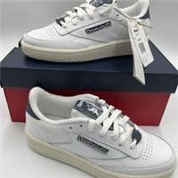 Reebok Club C 85 Trainers Size UK 2.5 White & Blue boys unisex BNIB EU 34