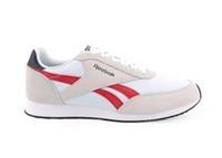 UK size 9.5 - reebok CLASSIC jogger COMFY trainers white red