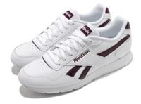 UK size 6.5 - reebok CLASSIC royal glide COMFY LEATHER trainers white burgundy