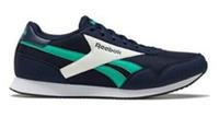 UK size 9.5 - reebok CLASSIC jogger COMFY trainers navy green