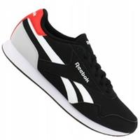 UK size 8.5 - reebok CLASSIC jogger COMFY trainers black white red