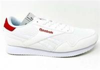 UK size 11.5 - reebok CLASSIC jogger COMFY trainers white red