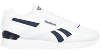 UK size 9.5 - reebok CLASSIC ripple COMFY trainers white navy