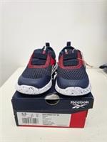 Reebok Rush Runner Slip-ON Navy and Red infant shoes 5 uk