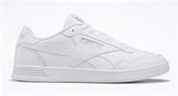 UK size 7.5 - reebok CLASSIC court comfy trainers LEATHER all plain white