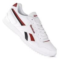 UK size 9.5 - reebok CLASSIC COMFY ripple trainers LEATHER white red black RARE