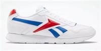 UK size 11.5 - reebok classic royal glide COMFY trainers 3D LOGO white blue RARE