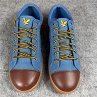 Lyle and Scott Men's Toe Cap Canvas Lace-Up Pump Blue Size UK 8 New