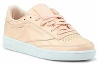 UK size 5.5 - reebok CLASSIC club COMFY trainers PATENT SHINY peach