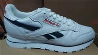 UK size 7 - reebok CLASSIC COMFY trainers white navy LEATHER retro rare