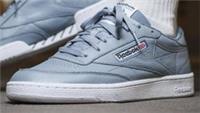 UK size 10 - reebok CLASSIC club COMFY trainers leather petrol blue rare
