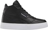 UK size 8.5 - reebok CLASSIC court bold hi top trainers LEATHER hi soles black