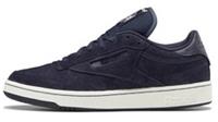 UK size 8 - reebok classic club COMFY trainers distressed look vintage navy