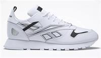 UK size 11 - reebok CLASSIC reedux COMFY trainers RETRO white black RARE