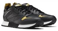 UK size 9.5 - reebok CLASSIC reedux COMFY trainers black gold RARE