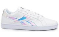 UK size 9.5 - reebok CLASSIC complete trainers white reflective logo RARE