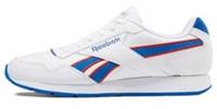 UK size 5.5 - reebok classic glide COMFY walking trainers LEATHER white blue