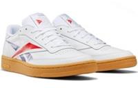 UK size 5.5 - reebok CLASSIC club COMFY trainers retro white LEATHER stitch sole