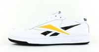 UK size 6.5 - reebok classic club COMFY trainers LEATHER white yellow